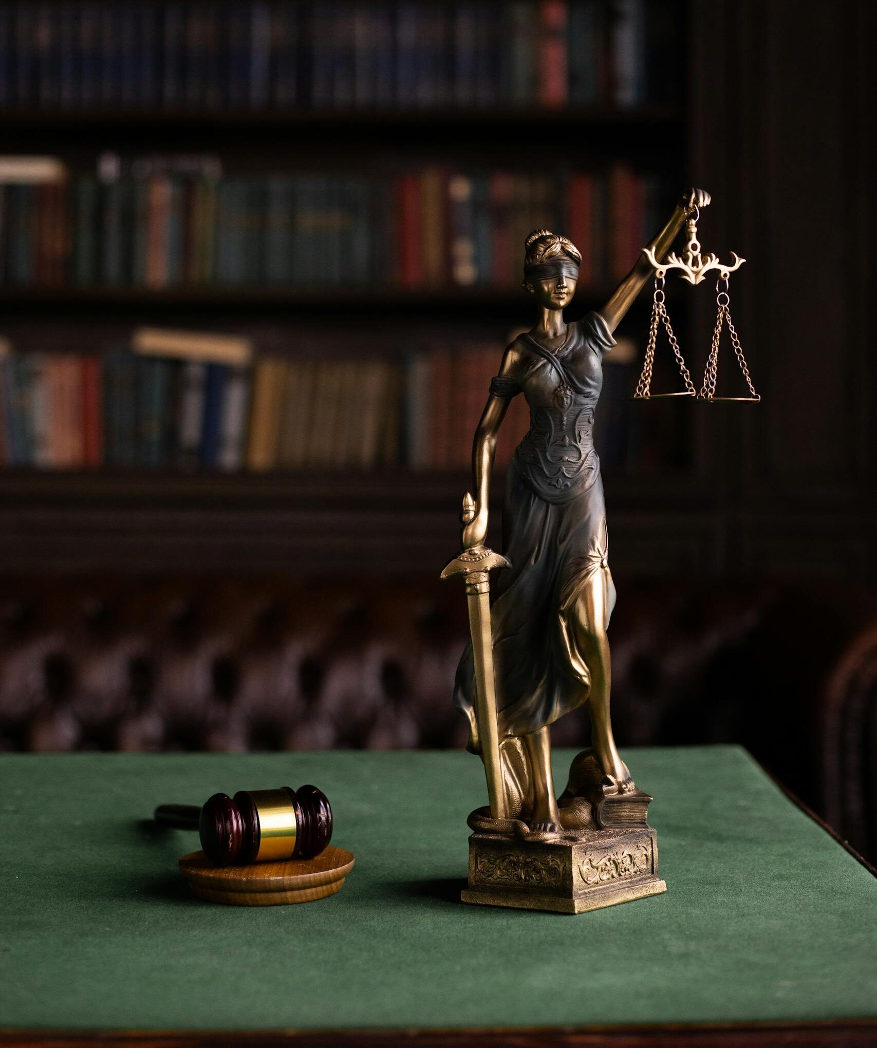 Lady Justice statue representing product liability litigation expertise