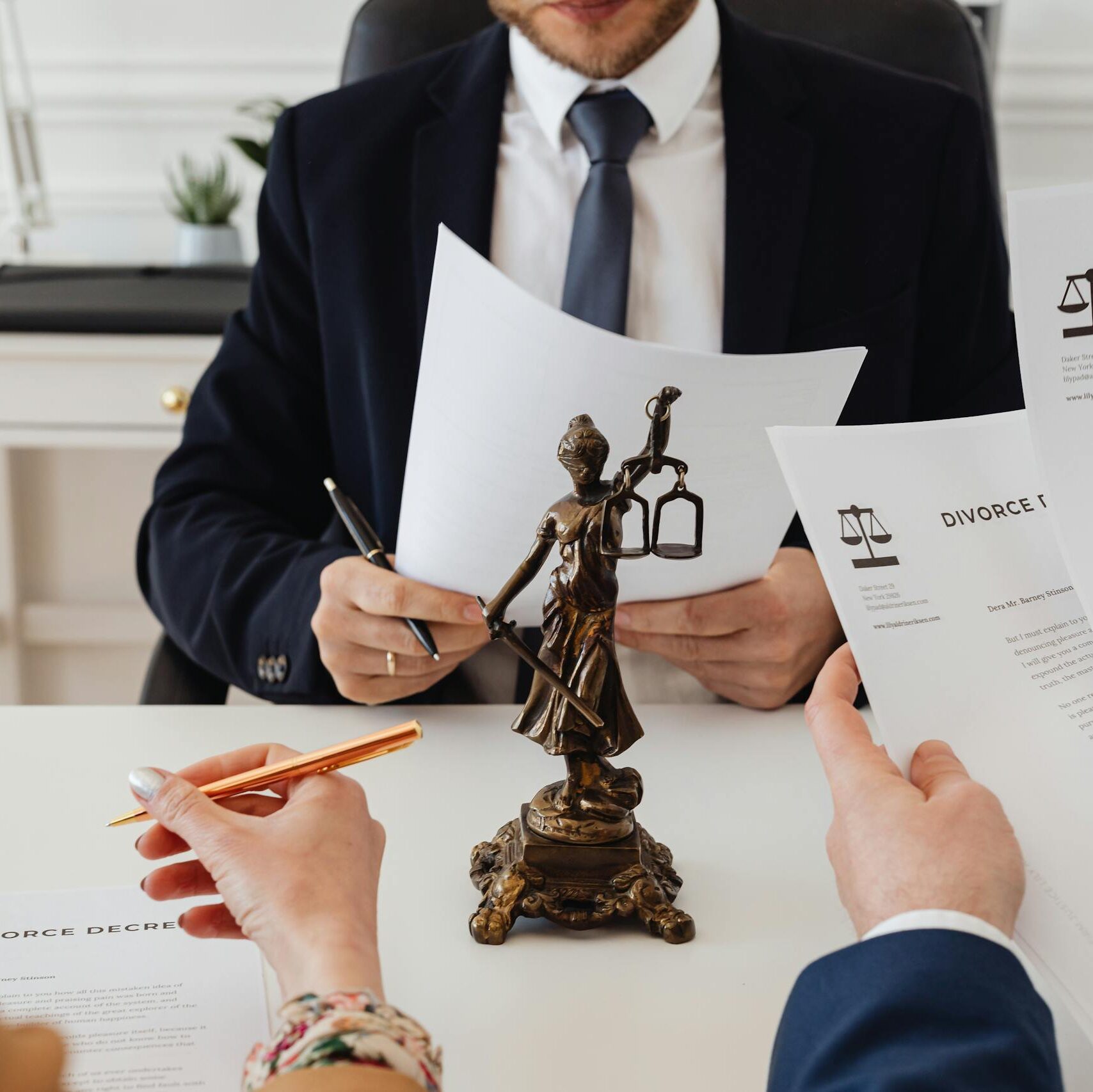 Attorneys reviewing case files for a Toxic Exposure and Environmental Injury Lawsuits