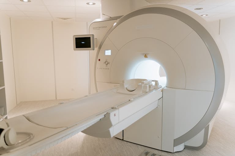 MRI machine used to diagnose meningioma brain tumors in Depo-Provera patients